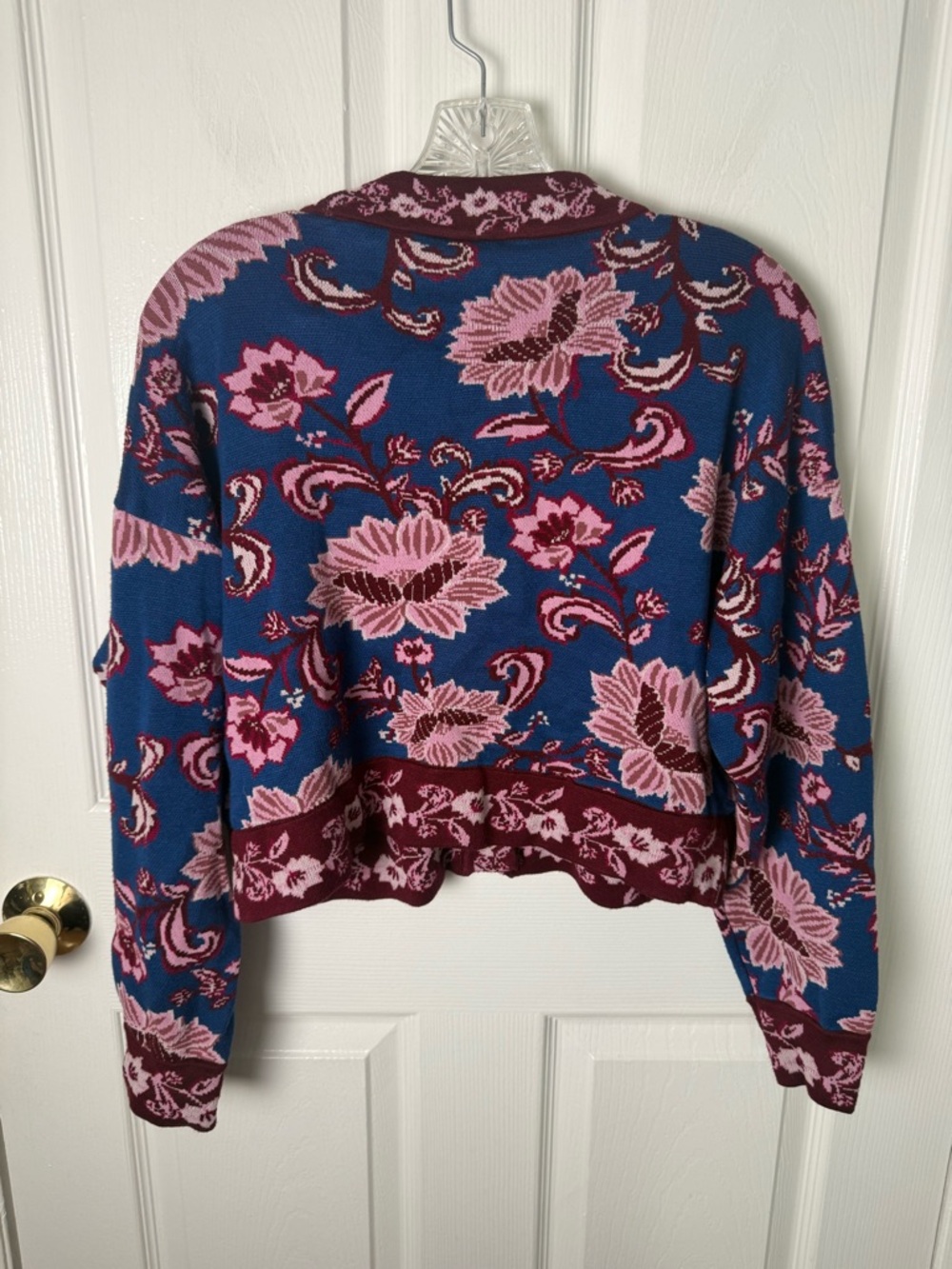 Farm Rio Flower Delicacy Jacquard Cardigan M - Picture 3 of 7